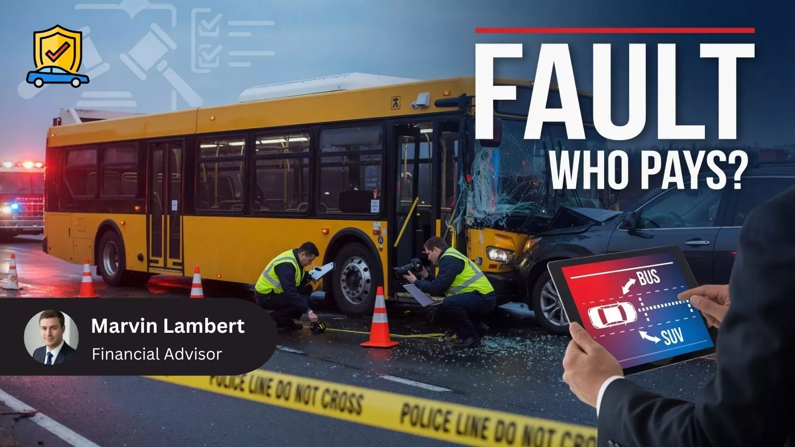 How do insurance companies determine fault in a bus crash? Explained by Marvin Lambert