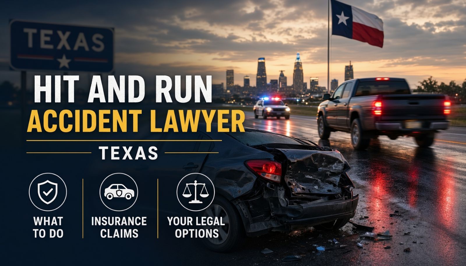 Hit and Run Accident Lawyer Texas: What to Do, Insurance Claims, and Your Legal Options
